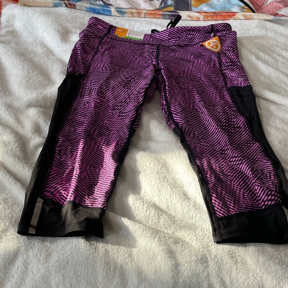 Champion Women's Purple and Black Cropped Pants